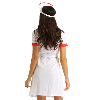 Sexy Nurse Costume - V Neck Cosplay Outfit 