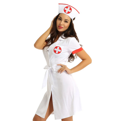 Sexy Nurse Costume - V Neck Cosplay Outfit 