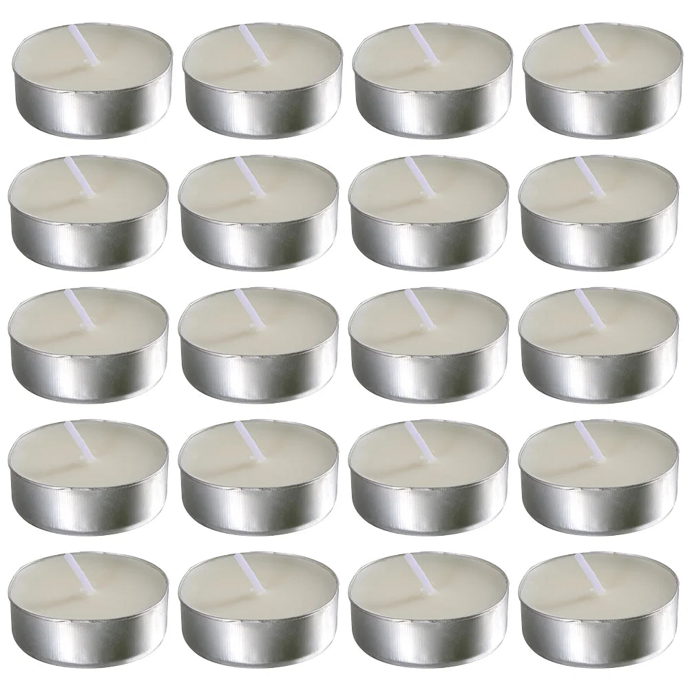 50 Pcs Bougies Parfumées Ronde - Bougies Chauffe-Plat Romantiques