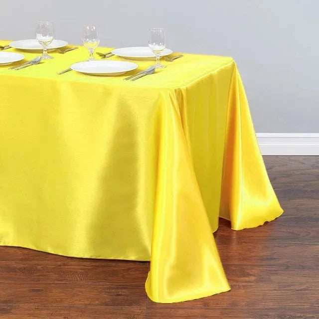 Nappe en Satin Uni - Élégance Intemporelle pour Vos Événements